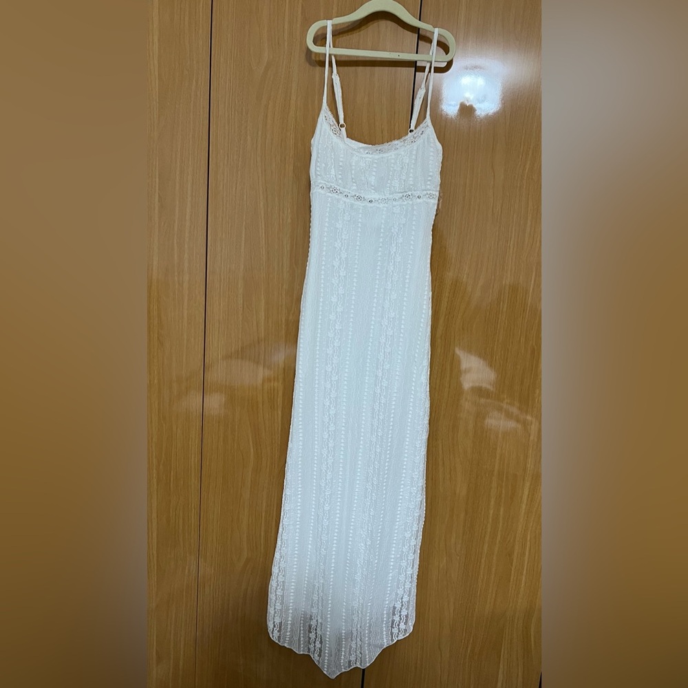 Forever 21 White Lace Maxi Dress